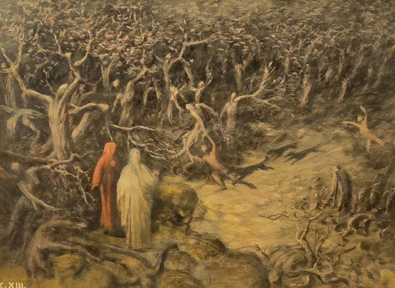 1852-Ulisse Ribustini - Il bosco dei suicidi